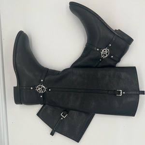 COACH 'Mulan Calf' Leather Boots: Timeless Charm, Worn with Stories